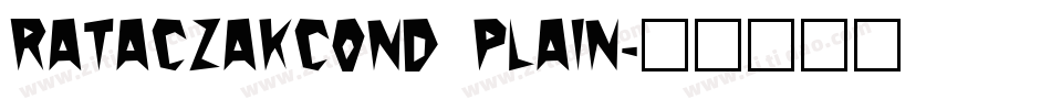 RataczakCond Plain字体转换
